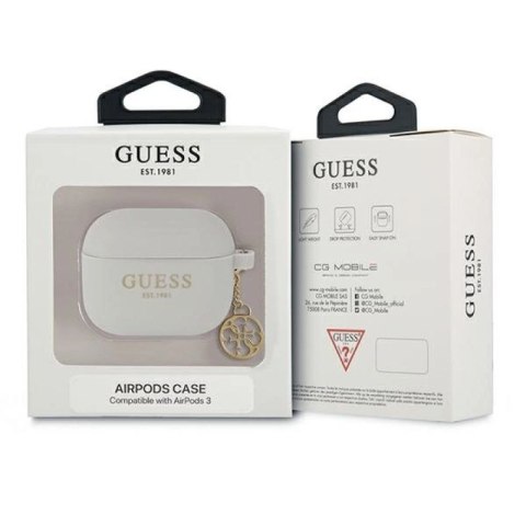 Etui Guess Silicone Charm 4G Collection na AirPods 3 - szare Guess