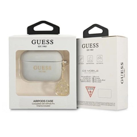 Etui Guess Silicone Charm 4G Collection na AirPods Pro - szare Guess