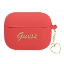 Etui Guess Silicone Charm Heart Collection na AirPods Pro - czerwone Guess
