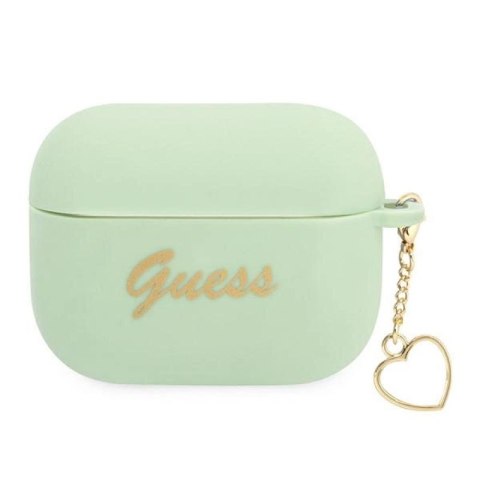Etui Guess Silicone Charm Heart Collection na AirPods Pro - zielone Guess