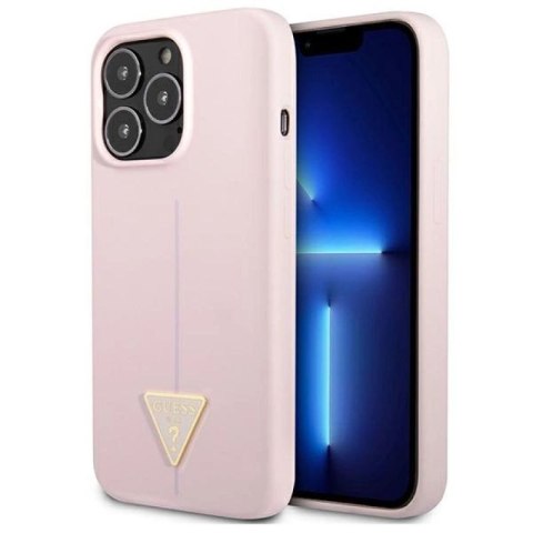 Etui Guess Silicone Triangle na iPhone 13 Pro Max - fioletowe Guess