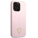 Etui Guess Silicone Triangle na iPhone 13 Pro Max - fioletowe Guess