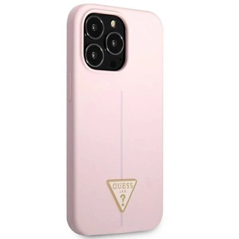 Etui Guess Silicone Triangle na iPhone 13 Pro Max - fioletowe Guess