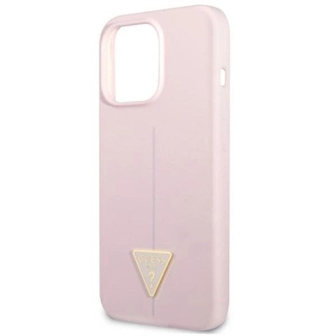 Etui Guess Silicone Triangle na iPhone 13 Pro Max - fioletowe Guess