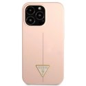 Etui Guess Silicone Triangle na iPhone 13 Pro Max - różowe Guess