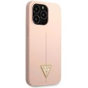 Etui Guess Silicone Triangle na iPhone 13 Pro Max - różowe Guess