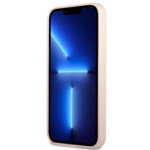Etui Guess Silicone Triangle na iPhone 13 Pro Max - różowe Guess