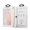 Etui Guess Silicone Triangle na iPhone 13 Pro Max - różowe Guess