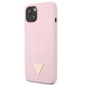 Etui Guess Silicone Triangle na iPhone 13 mini - fioletowe Guess