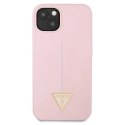 Etui Guess Silicone Triangle na iPhone 13 mini - fioletowe Guess