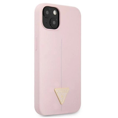 Etui Guess Silicone Triangle na iPhone 13 mini - fioletowe Guess