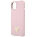Etui Guess Silicone Triangle na iPhone 13 mini - fioletowe Guess
