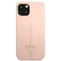 Etui Guess Silicone Triangle na iPhone 13 mini - różowe Guess