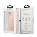 Etui Guess Silicone Triangle na iPhone 13 mini - różowe Guess