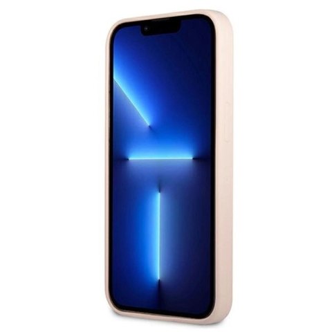 Etui Guess Silicone Triangle na iPhone 13 - różowe Guess