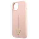 Etui Guess Silicone Triangle na iPhone 13 - różowe Guess