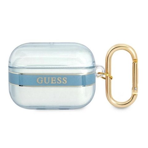 Etui Guess Strap Collection na AirPods Pro - niebieskie Guess
