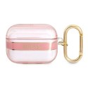 Etui Guess Strap Collection na AirPods Pro - różowe Guess