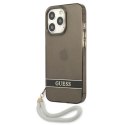 Etui Guess Translucent Strap na iPhone 13 Pro / iPhone 13 - czarne Guess