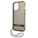 Etui Guess Translucent Strap na iPhone 13 Pro / iPhone 13 - czarne Guess