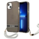 Etui Guess Translucent Strap na iPhone 13 mini - czarne Guess