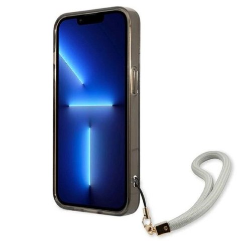 Etui Guess Translucent Strap na iPhone 13 mini - czarne Guess