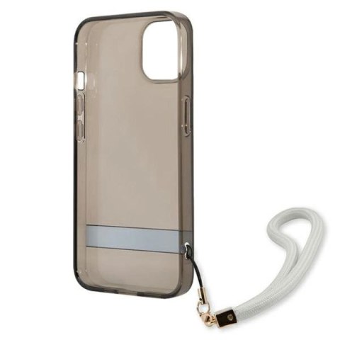 Etui Guess Translucent Strap na iPhone 13 mini - czarne Guess