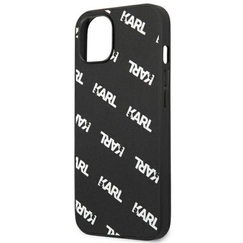 Etui Karl Lagerfeld Allover na iPhone 13 mini - czarne Karl Lagerfeld