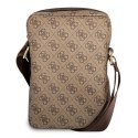 Torba Guess 4G Big Metal Logo na tablet 8'' - brązowa