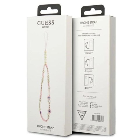 Zawieszka Guess Beads Shell - różowa Guess