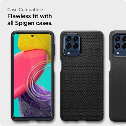 Szkło hartowane Spigen ALM Glass FC na Samsung Galaxy M53 5G - czarne Spigen
