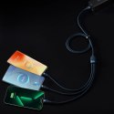 Baseus Flash Series Ⅱ kabel 3w1 do szybkiego ładowania USB-A do USB-C / Micro-USB / Lightning 66W 480Mb/s 1.2m niebieski Baseus