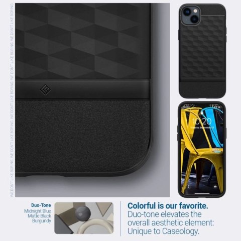 Etui Caseology Parallax Mag MagSafe na iPhone 14 Plus - czarny mat Spigen