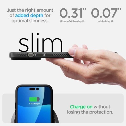 Etui Spigen Liquid Air na iPhone 14 Pro - czarny mat Spigen