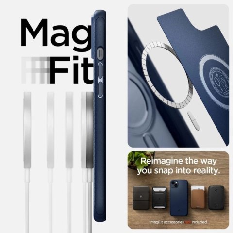 Etui Spigen Mag Armor na iPhone 14 Plus - niebieskie Spigen
