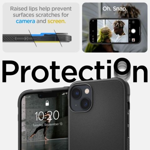 Etui Spigen Rugged Armor Mag z MagSafe na iPhone 14 - czarny mat Spigen