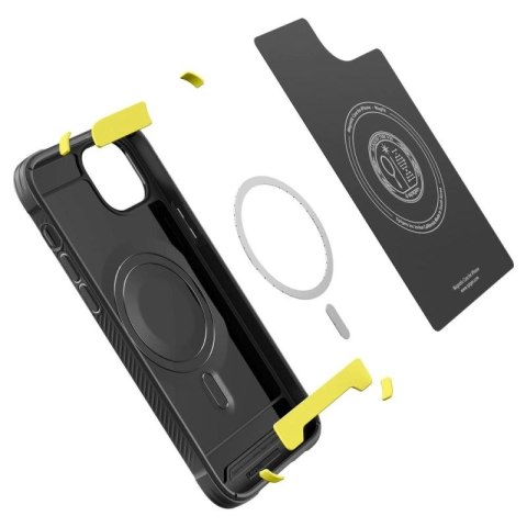 Etui Spigen Rugged Armor Mag z MagSafe na iPhone 14 - czarny mat Spigen