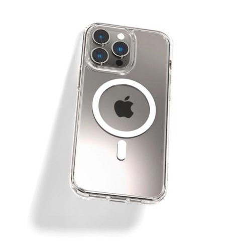 Etui Spigen Ultra Hybrid Mag z MagSafe na iPhone 14 Pro - przezroczysto-białe Spigen