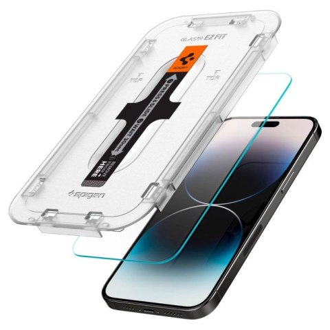 Szkło hartowane Spigen Glas.tR EZ Fit na iPhone 14 Pro - 2 szt. Spigen