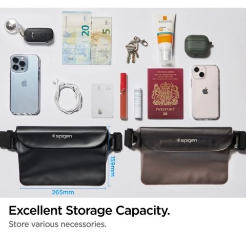 Torba Spigen Aqua Shield A620 wodoodporna biodrowa IPX8 - czarna Spigen