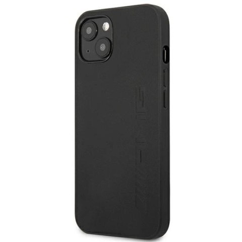 Etui AMG Leather Hot Stamped na iPhone 14 Plus - czarne Mercedes