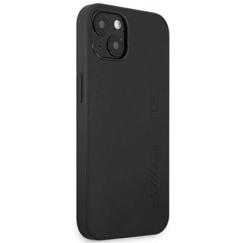 Etui AMG Leather Hot Stamped na iPhone 14 Plus - czarne Mercedes
