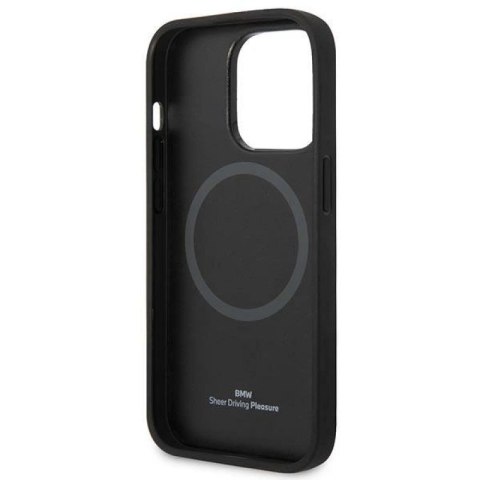 Etui BMW Signature Logo Imprint MagSafe na iPhone 14 Pro Max - czarne BMW
