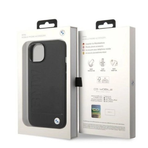 Etui BMW Signature Logo Imprint MagSafe na iPhone 14 - czarne BMW