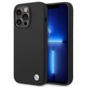 Etui BMW Silicone Metal Logo na iPhone 14 Pro - czarne BMW