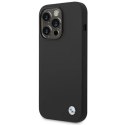 Etui BMW Silicone Metal Logo na iPhone 14 Pro - czarne BMW