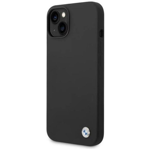 Etui BMW Silicone Metal Logo na iPhone 14 - czarne BMW