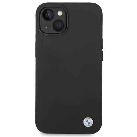Etui BMW Silicone Metal Logo na iPhone 14 - czarne BMW