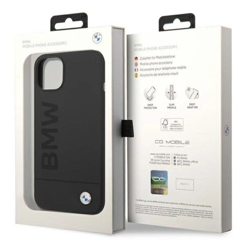 Etui BMW Silicone Signature Logo MagSafe na iPhone 14 Plus - czarne BMW