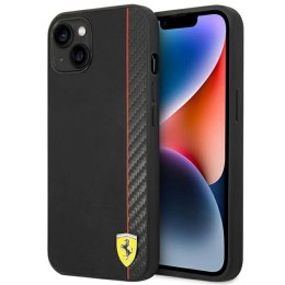 Etui Ferrari Carbon na iPhone 14 Plus - czarne Ferrari